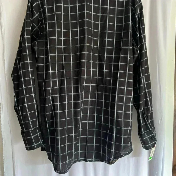 NWT A2Z New York Mens Shirt Medium Reversible Blue Yellow Checkered Button Down - Picture 9 of 13